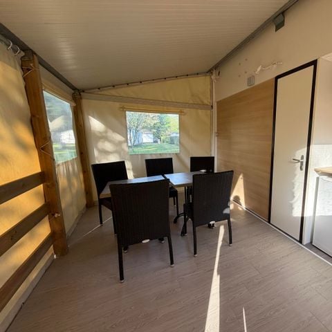 TENTE TOILE ET BOIS 5 personnes - TITHOME 20m² - 2 chambres