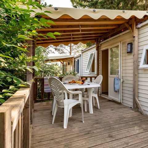 MOBILE HOME 6 people - Classic XL | 2 Bedrooms | 4/6 Pers. | Raised terrace