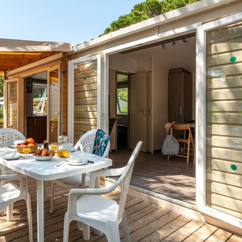 Mobilheim 6 personen - Mobilheim | Classic | 2 Zi. | 4/6 Pers. | Erhöhte Terrasse