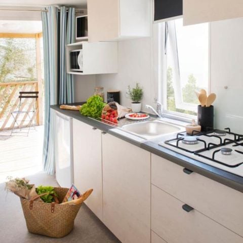 Stacaravan 4 personen - CANCUN - 2 Slaapkamers - ZATERDAG