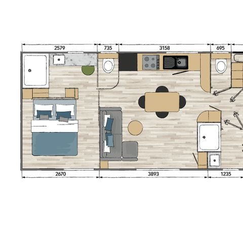 BUNGALOW 6 personnes - TULUM, LUXE - 3 Chambres - SAMEDI