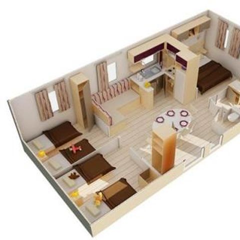 Mobile home 6 persons - MEXICO - 3 bedrooms - SATURDAY