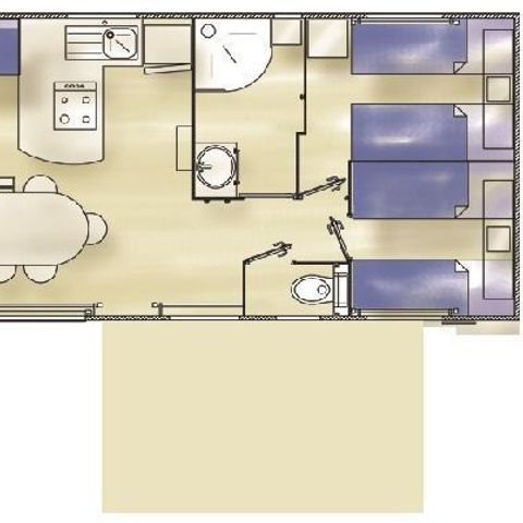 MOBILE HOME 6 people - ATLANTIC