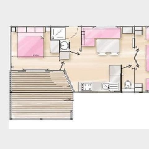 MOBILHOME 6 personnes - PACIFIQUE D