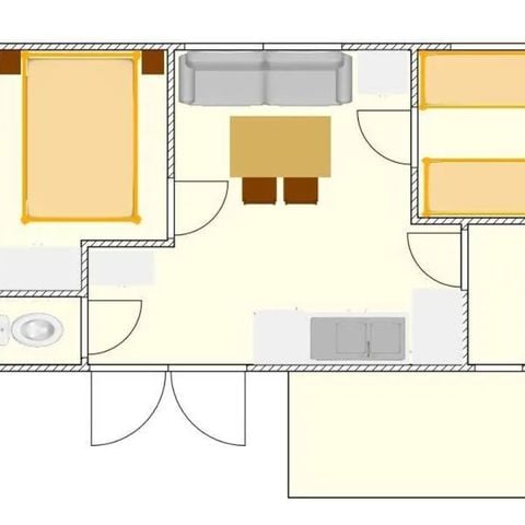 MOBILHOME 4 personnes - RESIDENCE LOISIRS S