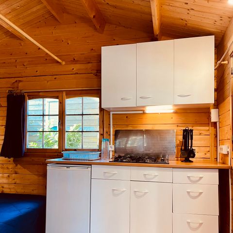CHALET 5 personas - Cabaña provenzal sin sanitarios (2 habitaciones/cocina equipada)