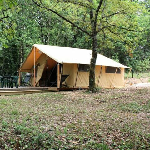 CANVAS AND WOOD TENT 5 people - LODGE CONFORT