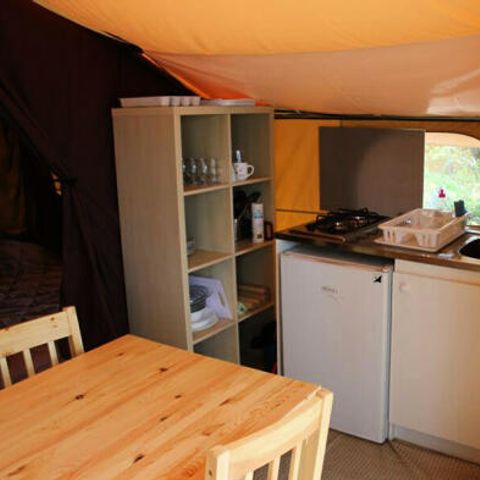 CANVAS AND WOOD TENT 5 people - LODGE CONFORT