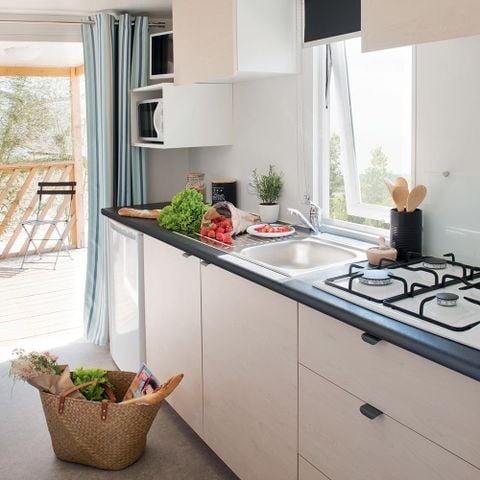 Mobile home 5 persons - Loggia 27m² - Air conditioning/TV - Saturday