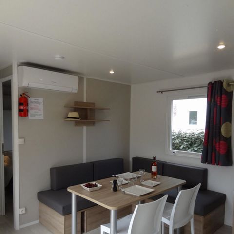 Mobilheim 4 Personen - Komfort + Declik Premium - Klima/TV/Geschirrspüler - Sonntag