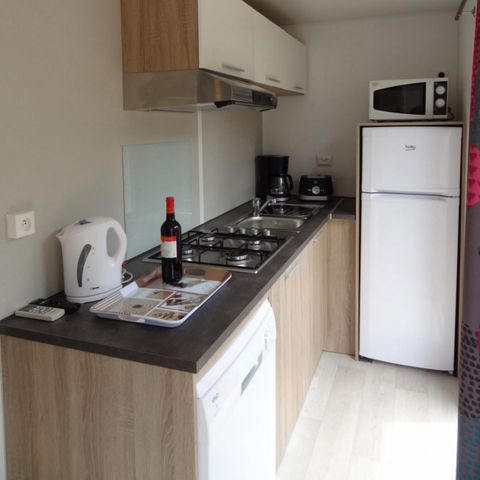 Mobilheim 4 Personen - Komfort + Declik Premium - Klima/TV/Geschirrspüler - Sonntag