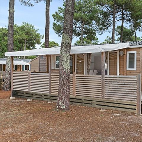 MOBILE HOME 6 people -  Comfort XL | 3 Bedrooms | 6 Pers | Raised terrace | Air conditioning