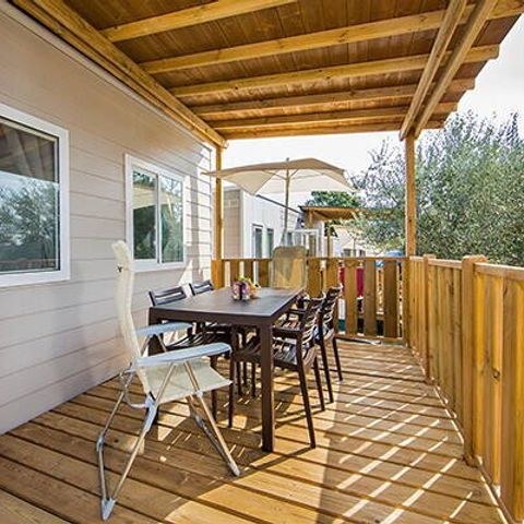 MOBILE HOME 6 people - Mobile-home | Comfort | 2 Bedrooms | 4/6 Pers. | Raised terrace | Air-con.