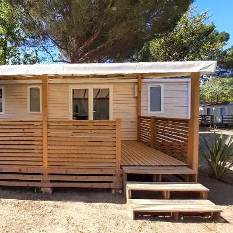 MOBILHOME 6 personas - Premium | 3 Dormitorios | 6 Pers | Terraza elevada | 1 baño | Aire acondicionado