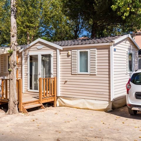 Mobilheim 4 personen - Mobilheim | Comfort | 2 Zi. | 4 Pers. | Hochterrasse | 1 Bad | Klima | TV