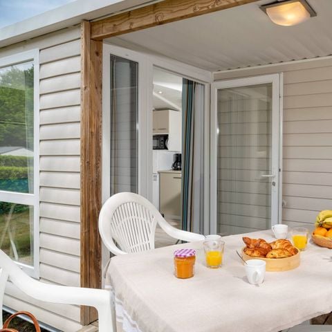 Stacaravan 6 personen - Mobile-home | Comfort | 2 Slaapkamers | 4/6 Pers. | Terras Single | Air-con.