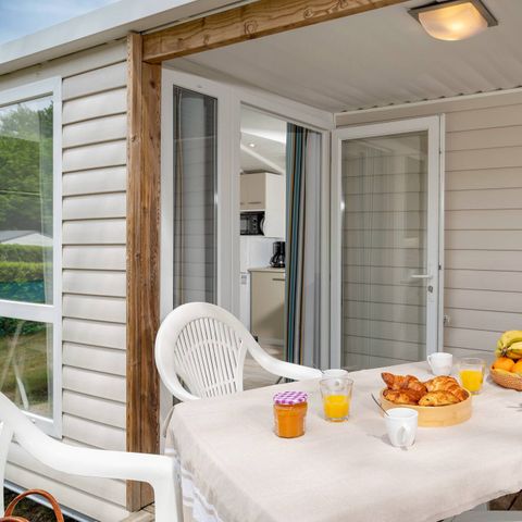 BUNGALOW 6 personnes - Mobil-home | Comfort | 2 Ch. | 4/6 Pers. | Terrasse simple | Clim.