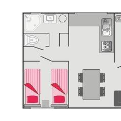 Apartment 6 persons - Flat | 2 Bedrooms | 4/6 People | Air conditioning | TV