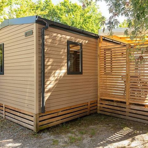 BUNGALOW 6 personnes - Mobil-home | Premium | 3 Ch. | 6 Pers. | Terrasse surélevée | Clim. | TV