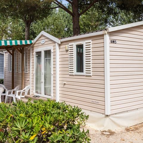 Stacaravan 6 personen - Stacaravan | Comfort | 3 Slaapkamers | 6 Pers | Verhoogd terras | Airconditioning | TV