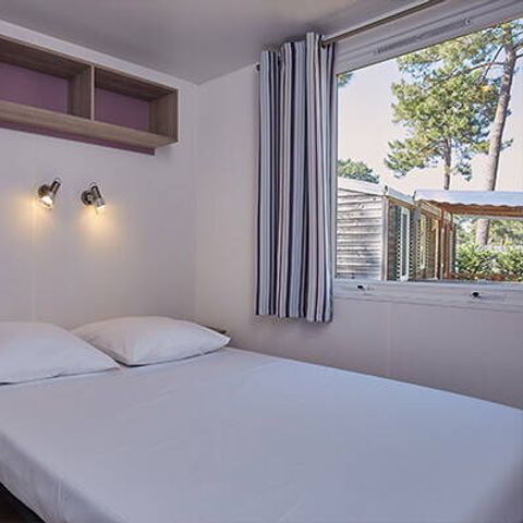 MOBILHOME 6 personas - Mobil-home | Confort | 2 Dormitorios | 4/6 Pers | Terraza elevada | 2 baños | Aire acondicionado | TV