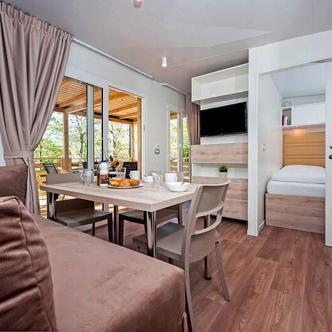Casa mobile 6 persone - Casa mobile | Comfort | 2 Camere da letto | 4/6 persone | Terrazza rialzata | 2 bagni | Aria condizionata | TV