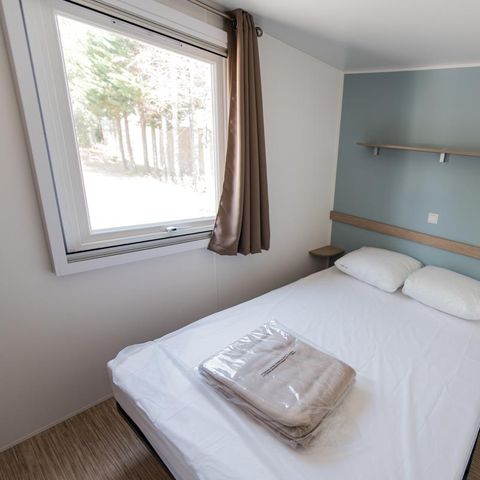 Stacaravan 6 personen - Comfort stacaravan 33m² (3 slaapkamers) + airconditioning + Overdekt terras + TV 6 personen