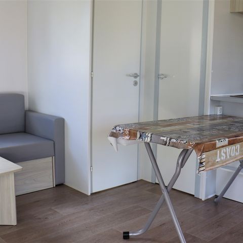 Stacaravan 4 personen - Stacaravan Confort 29 m2 (2 slaapkamers) + airconditioning + overdekt terras + TV 4 pers