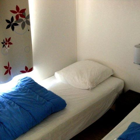 MOBILHOME 4 personas - Mobil home confort 24-27m² (2 habitaciones) + climatización + terraza cubierta + TV 4 pers