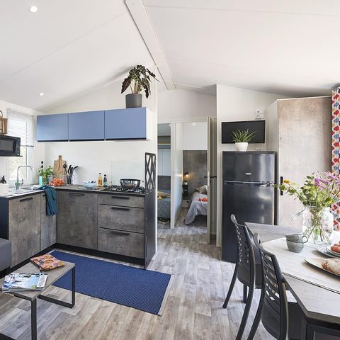 CASA MOBILE 8 persone - Casa mobile Premium 40m² - (4ch) - 2 bagni- 2 WC + aria condizionata + LV + terrazza coperta + biancheria 8 pers.