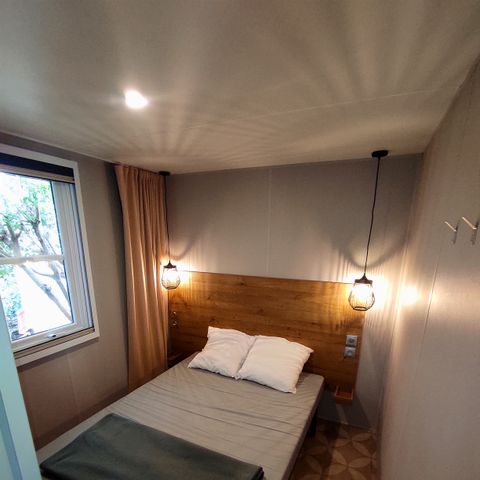 MOBILHOME 4 personas - Mobil-home Premium 30m² (2ch) + terraza cubierta + Aire acondicionado + TV + LV + ropa de casa 4 pers