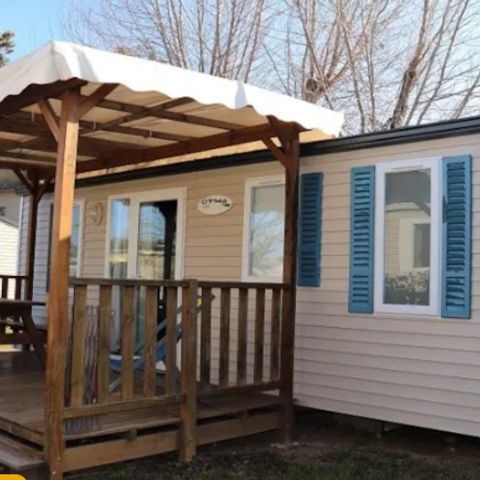 MOBILHOME 4 personas - Mobil home Standard 24m² (2 habitaciones - sin baño privado) + Terraza semicubierta para 4 personas