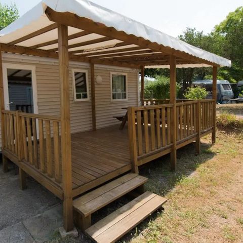 CASA MOBILE 6 persone - Comfort 29m² (3 camere) + aria condizionata + terrazza coperta + TV