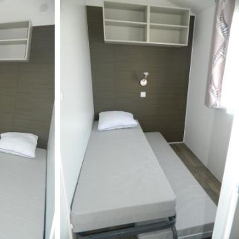 Mobilheim 8 Personen - Mobilheim „Confort“, 36 m² (4 Schlafzimmer) + Terrasse, für 8 Personen