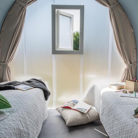 Glampingtent 4 personen - CocoSweet 16 m² (2 slaapkamers) + terras, 4 personen
