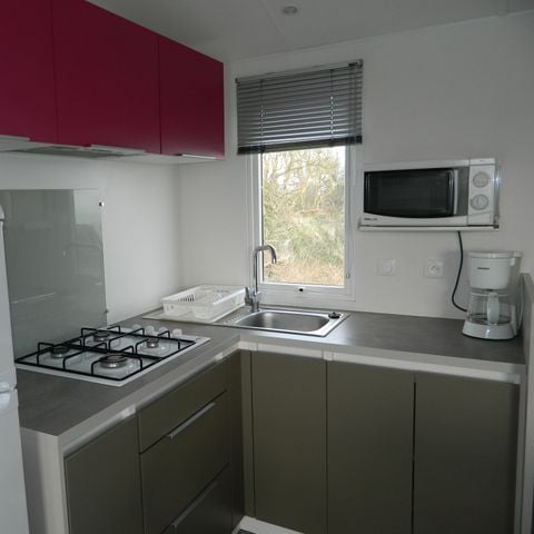 Mobilheim 8 Personen - PREMIUM 36m² (3 Schlafzimmer) + Terrasse - Meerblick