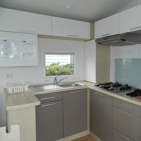 Stacaravan 6 personen - Standaard stacaravan van 32 m² (2 slaapkamers) + terras, voor 4/6 personen