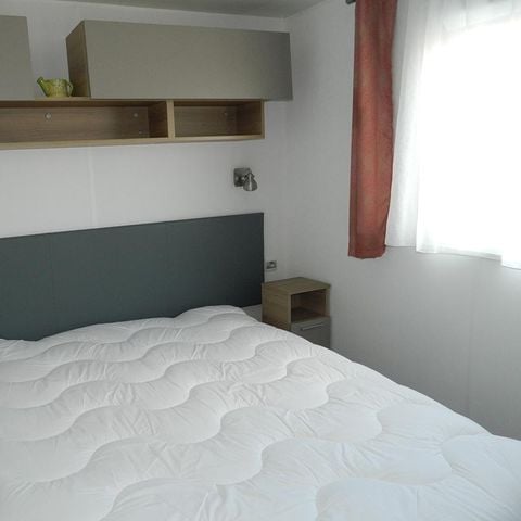 Stacaravan 6 personen - Premium 40m² (3 kamers) + Terras - Uitzicht op zee
