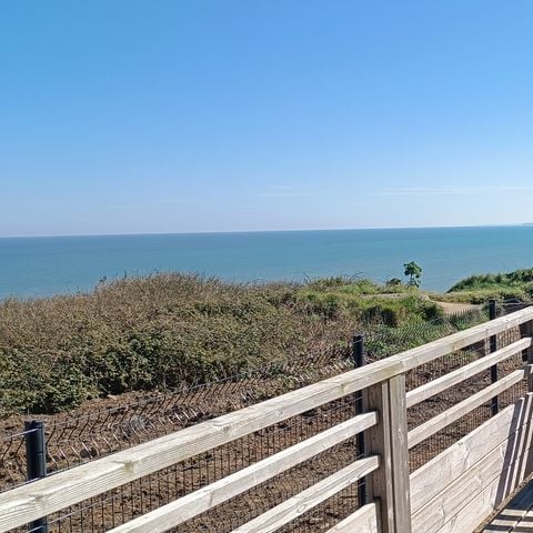 Stacaravan 6 personen - Premium 40m² (3 kamers) + Terras - Uitzicht op zee