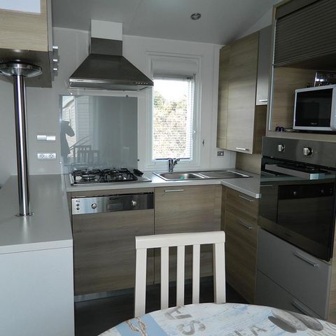 MOBILHOME 6 personas - Premium 40m² (3 dormitorios) + Terraza - vista al mar