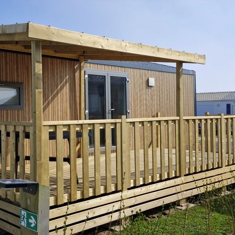 Mobilheim 6 Personen - Premium-Mobilheim 33 m² (2 Schlafzimmer) + Terrasse für 4–6 Personen