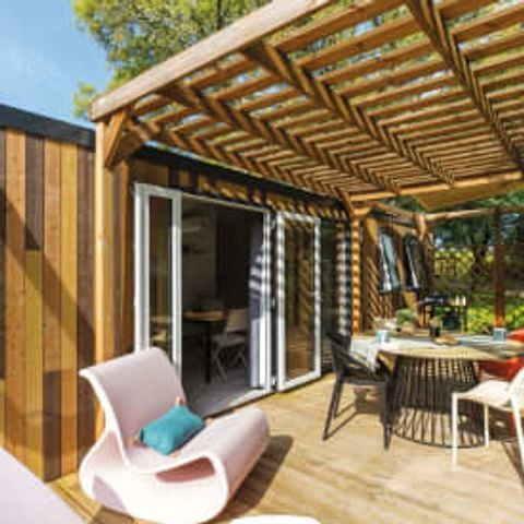 Mobilheim 6 Personen - Cottage Mimosas 6p 3ch 2SdB Clim Premium