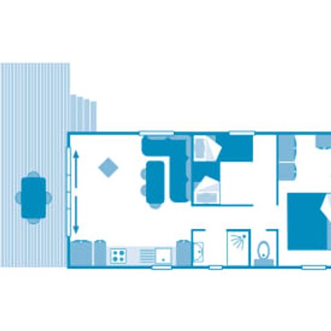 Mobile home 5 persons - Cottage 5p 2bed ****