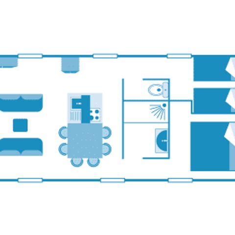 MOBILHOME 4 personas - Cabaña 4p 2bed ****
