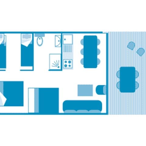 Safarizelt 7 Personen - Lodge Safari 7p 3ch ****