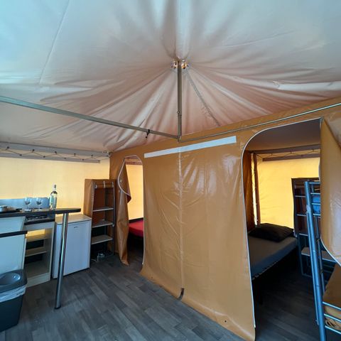 BUNGALOW IN TELA 5 persone - Bungalow Toilé Standard 20m² 2 camere - bagno in comune - senza aria condizionata 1/5 pers.