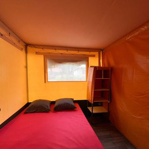 Bungalowtent 5 personen - Bungalow Toilé Standaard 20m² 2 kamers - individueel buitensanitair + Voortent - zonder airco 1/5 pers