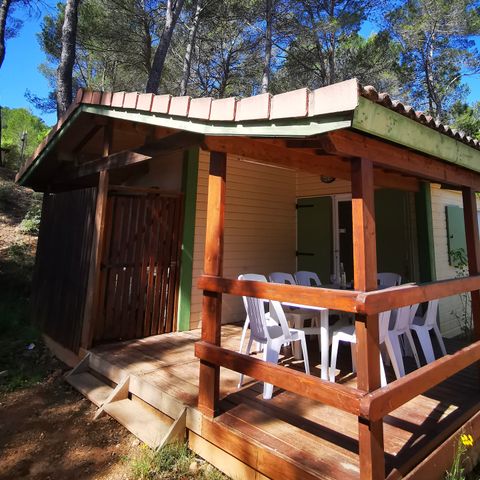 Chalet 7 personen - Chalet Confort 35m² 2 kamers - met airconditioning 1/7 pers