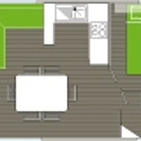 STACARAVAN 8 personen - COMFORT-MOBIELHUIS ZONDER AIRCONDITIONING 3 slaapkamers, 34 m² / 37 m²