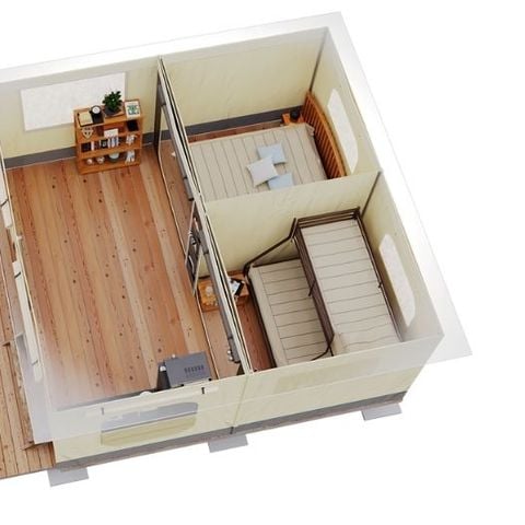 Glampingtent 5 personen - Bung Toilé Nomade 2 sl.k. 5 pers